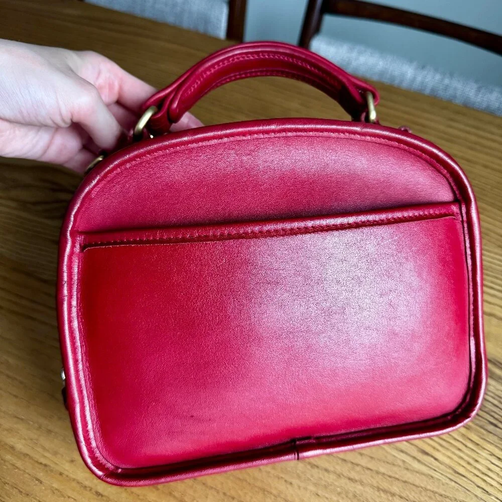 Coach Red Leather Crossbody Bag - Picture 2 of 16
